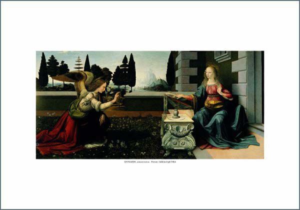 Imagen de Anunciación, Leonardo - Galeria de los Uffizi, Florencia - ESTAMPA