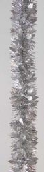 Immagine di Ghirlanda natalizia Agrifoglio L. 10 m (395 inch); Diam. cm 8 (3,1 inch) argento in plastica PVC