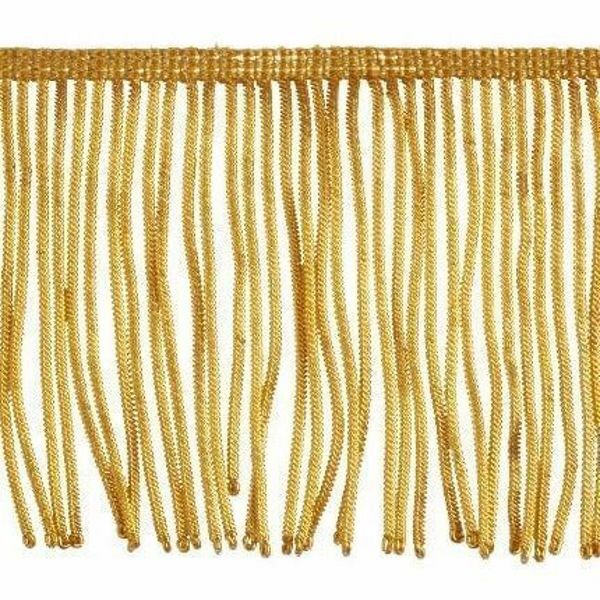 Fringe Trim Bullion 300 gold threads H. cm 10 (3,9 inch) Metallic thread  Viscose Passementerie for liturgical Vestments