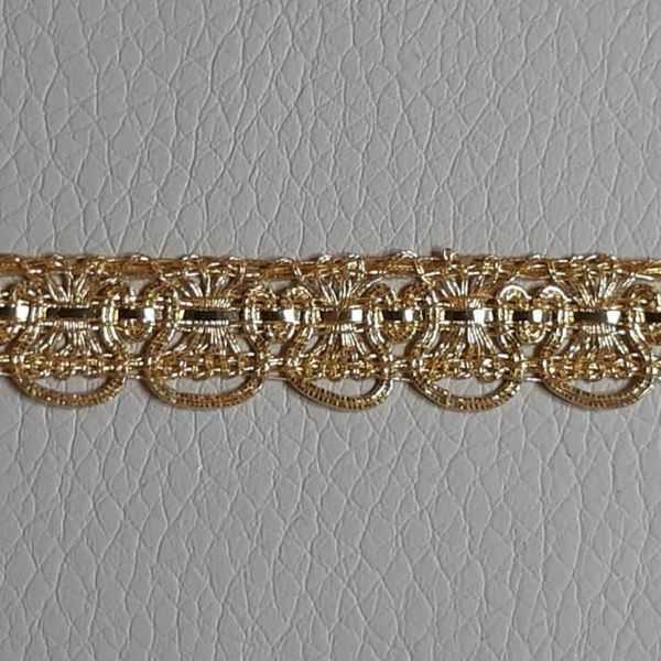 Medieval Vine Metallic Gold Fabric Trim 1 3/4 wide by the yard