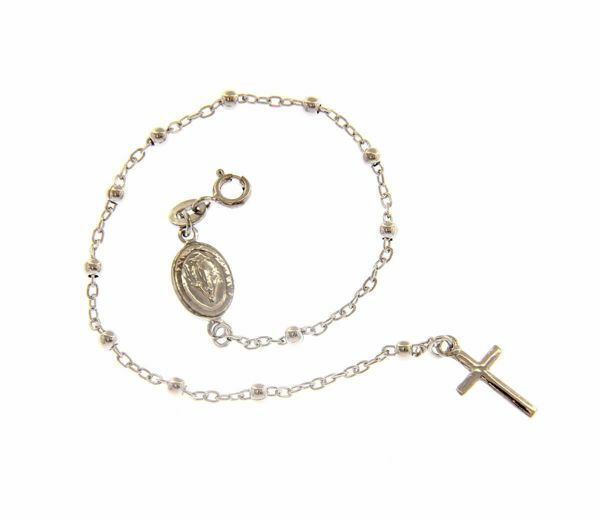 Men Women Kids Catholic Jewelry Simple Cord Gold Miraculous Medal Bracelet Virgin Mary Bracelet 
