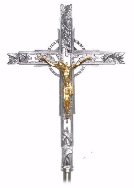 57 x 28 cm Producto en Umbria Italia Crucifijo de madera de pared con marco Cristo chapado en plata 999 