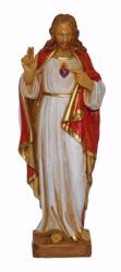 Picture of Sacred Heart cm 25 (9,8 inch) Euromarchi Statue in plastic PVC for outdoor use