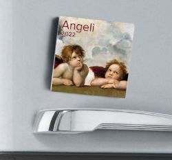 Imagen de Angels 2022 magnetic calendar cm 8x8 (3,1x3,1 in)