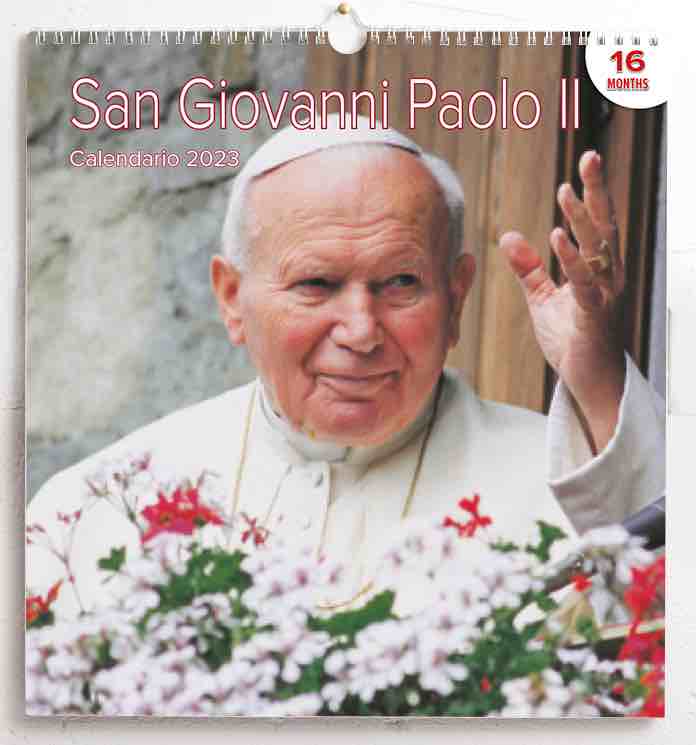 San Juan Pablo II Calendario de pared 2024 cm 31x33 (12,2x13 in) 16