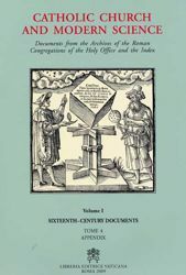 Picture of Catholic Church and Modern Science Documents from the Archives of the Roman Congregations of the Holy Office and the Index vol.1