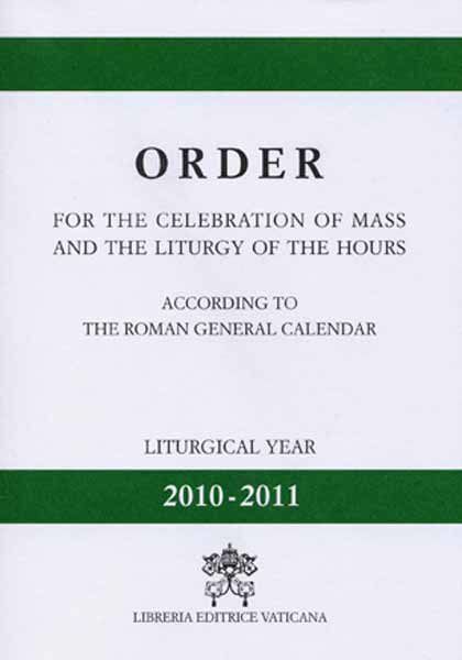 Imagen de Order for the Celebration of Mass and the Liturgy of the Hours 2010-2011
