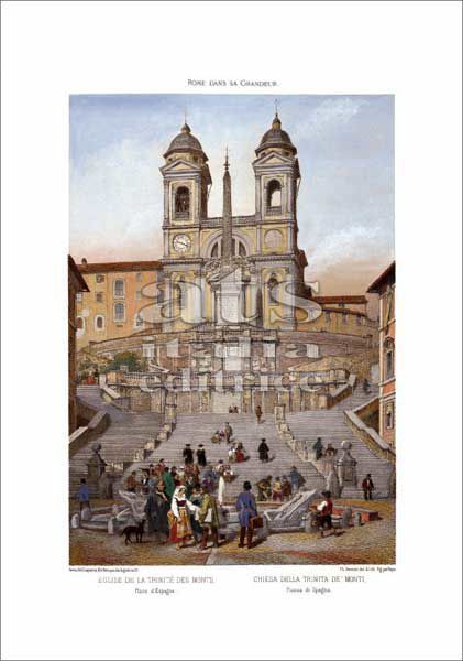Immagine di Trinità dei Monti, Roma Felix Benoist - STAMPA