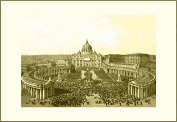 Picture of St Peter’s Basilica and Square, Felix Benoist - PRINT