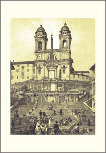 Imagen de Trinità dei Monti, Roma, Felix Benoist - ESTAMPA