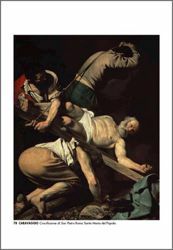 Picture of Crucifixion of St Peter, Caravaggio - Santa Maria del Popolo, Roma - PRINT