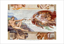 Immagine di Creazione di Adamo, Michelangelo - Cappella Sistina, Citta' del Vaticano - STAMPA