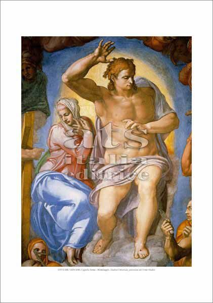 Imagen de Juicio final detalle de Cristo, Miguel Ángel - Capilla Sixtina, Ciudad del Vaticano - ESTAMPA
