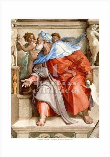 Immagine di Profeta Ezechiele, Michelangelo - Cappella Sistina, Citta' del Vaticano - STAMPA