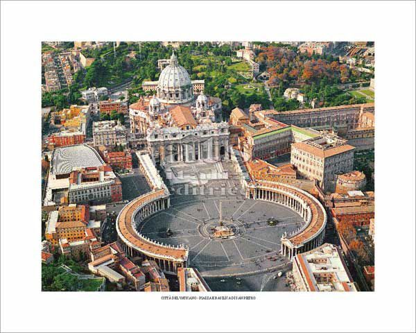 Immagine di Piazza e basilica di San Pietro, Citta' del Vaticano - POSTER