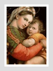 Picture of Madonna della Seggiola - Raphael- Galleria Palatina, Florence - POSTER
