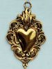 Picture of Small Ex Voto Heart with Flames