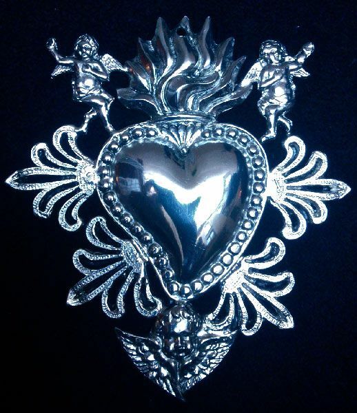Immagine di Ex Voto Cuore con Angeli Piccolo
