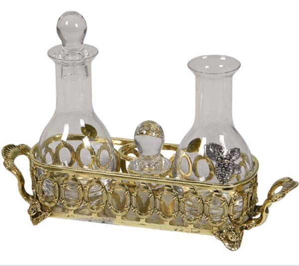 Picture of Water and Wine Cruets gold plated