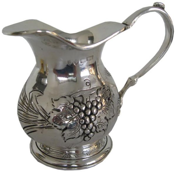 Picture of Liturgical Ewer Grapes Spikes Silver