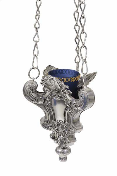 Picture of Silver Sanctuary Lamp with three chains 