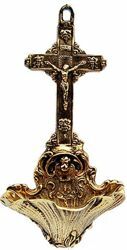 Picture of Baroque Crucifix - HOLY WATER STOUP (AAC209)