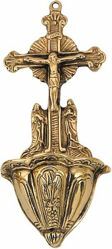 Picture of Crucifix with three Maries - HOLY WATER STOUP (AAC357)
