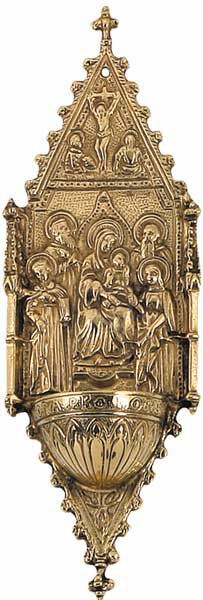 Picture of Mother Mary with Child and Saints - HOLY WATER STOUP (AAC355)