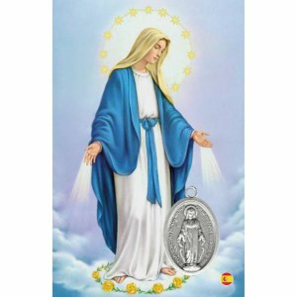 Immagine di Madonna - Imagen sacra + medalla