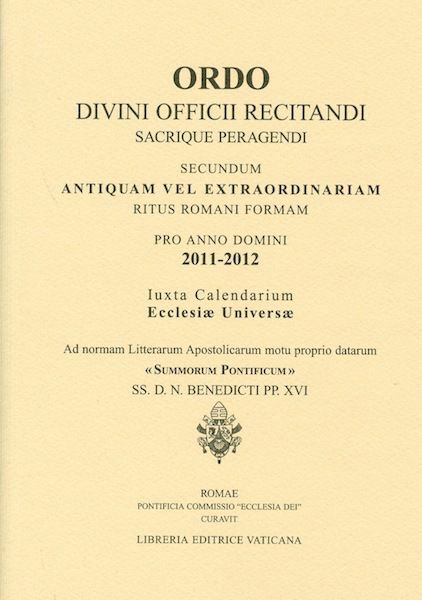 Imagen de Ordo Divini Officii Recitandi Sacrique Peragendi pro Anno Domini 2011-2012