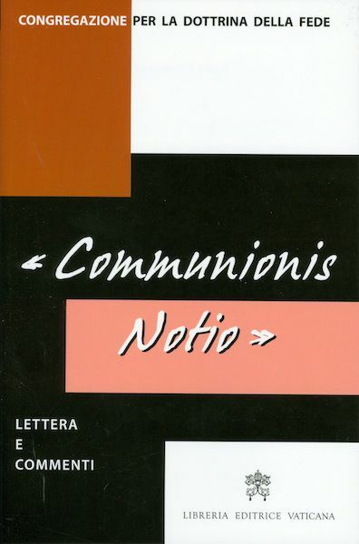 Imagen de Communionis Notio, lettera e commenti