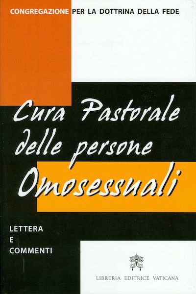 Immagine di Cura pastorale delle persone omosessuali - lettera e commenti