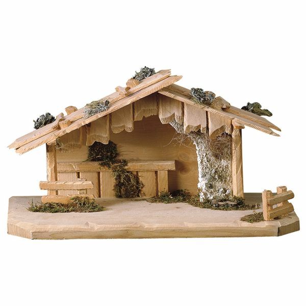 Picture of Austria Stable cm 15 (5,9 inch) for Ulrich Nativity Scene in Val Gardena wood