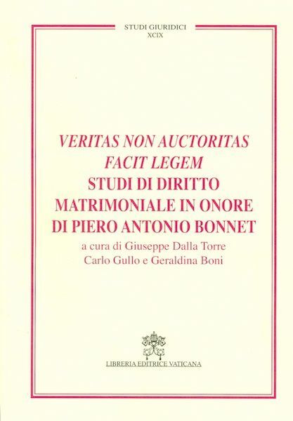 Immagine di Veritas non auctoritas facit legem, studi di diritto matrimoniale
