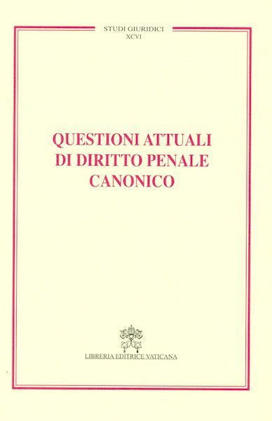 Picture of Questioni attuali di diritto penale canonico