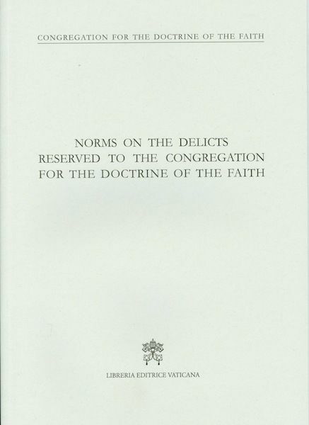 Imagen de Norms on the delicts reserved to the Congregation of the Doctrine of Faith