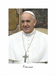 Picture of Pope Francis official photo, medium cm 35x50 - PRINT