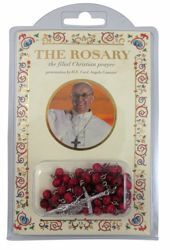 Picture of Pope Francis - The filial Christian prayer BOOK + ROSEWOOD ROSARY