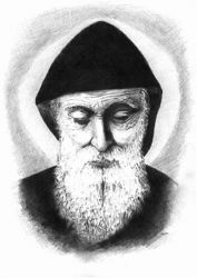 Picture of Saint Charbel Makhluf - DRAWING