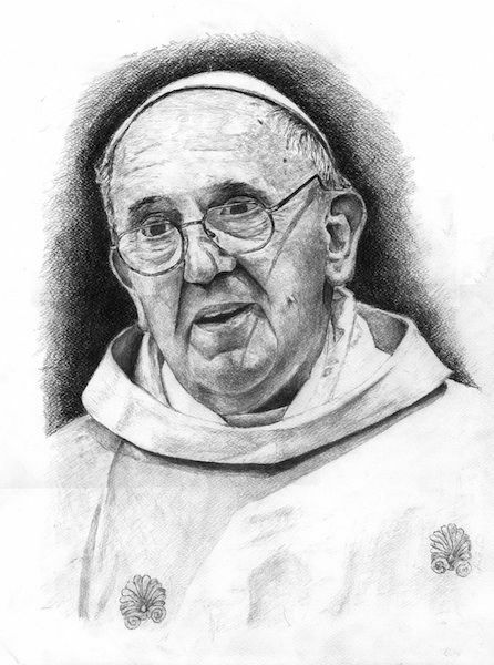 Papa Francisco (2)- DIBUJO | Vaticanum.com