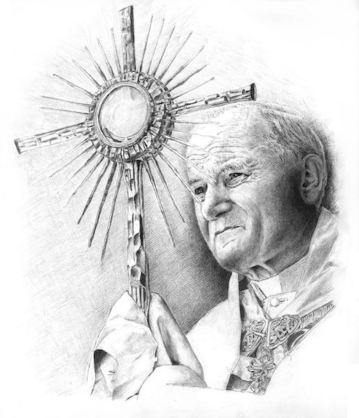Picture of Pope John Paul II - PRINT