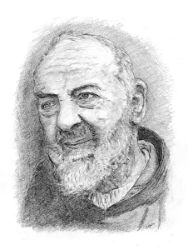 Picture of Saint Pio of Pietrelcina (1)- DRAWING