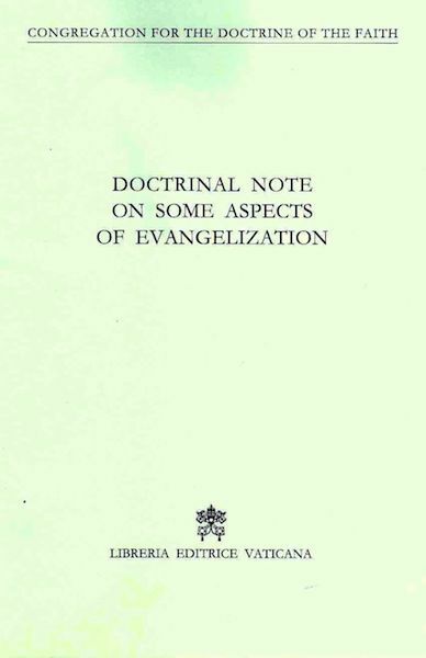 Picture of Doctrinal note on some aspects of evangelization