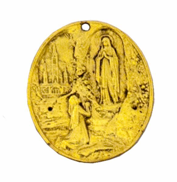 Picture of Lourdes oval Confraternity medal