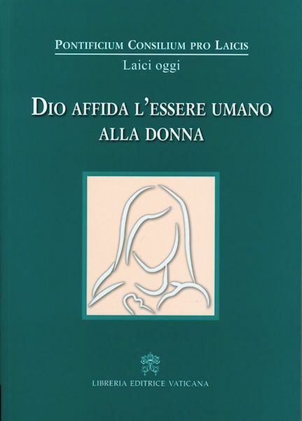 Immagine di Dio affida l' essere umano alla donna