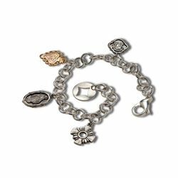 Picture of  Bracelet with religious charms - Silver