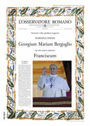Immagine di l' Osservatore Romano, Edizione straordinaria - Elezione di Papa Francesco
