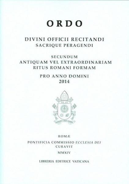 Picture of Ordo Divini Officii Recitandi pro Anno Domini 2014 - BOOK
