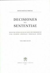 Immagine di Decisiones Seu Sententiae Anno 2005 Vol. XCVII 97