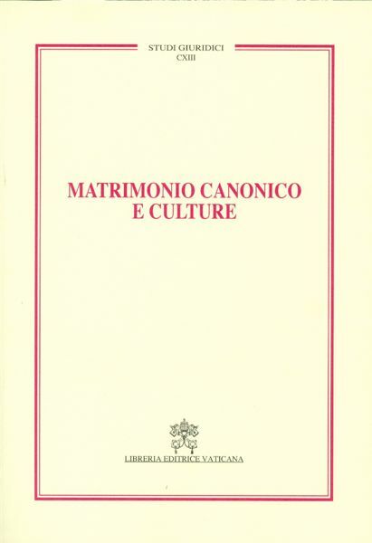 Picture of Matrimonio Canonico e Culture